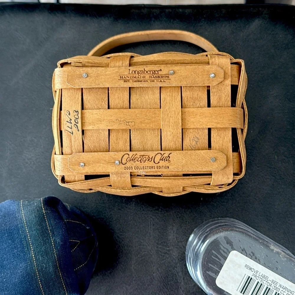 Longaberger Collectors Club 2003 Renewal Basket Combo